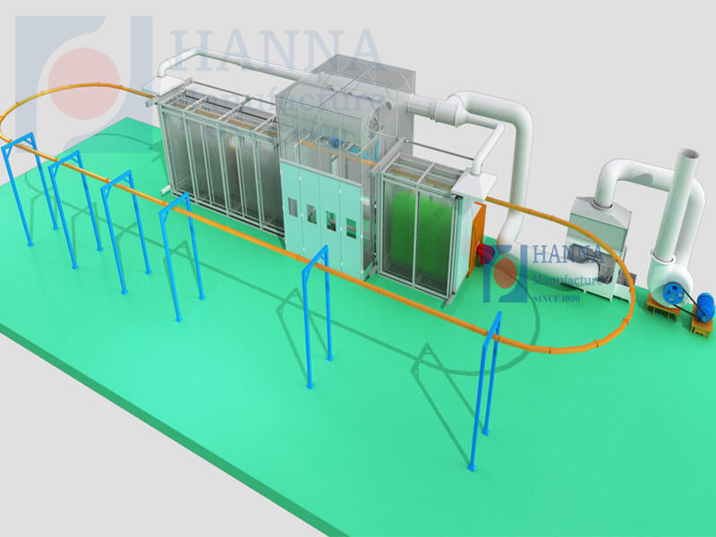 Powder Dip Coating Line Industrial Powder Coating Equipment Solution