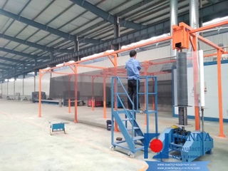 Metal wire mesh powder coating line